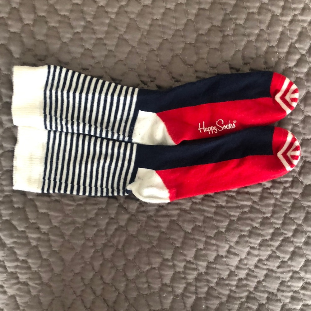 Happy Socks Red White & Blue Striped